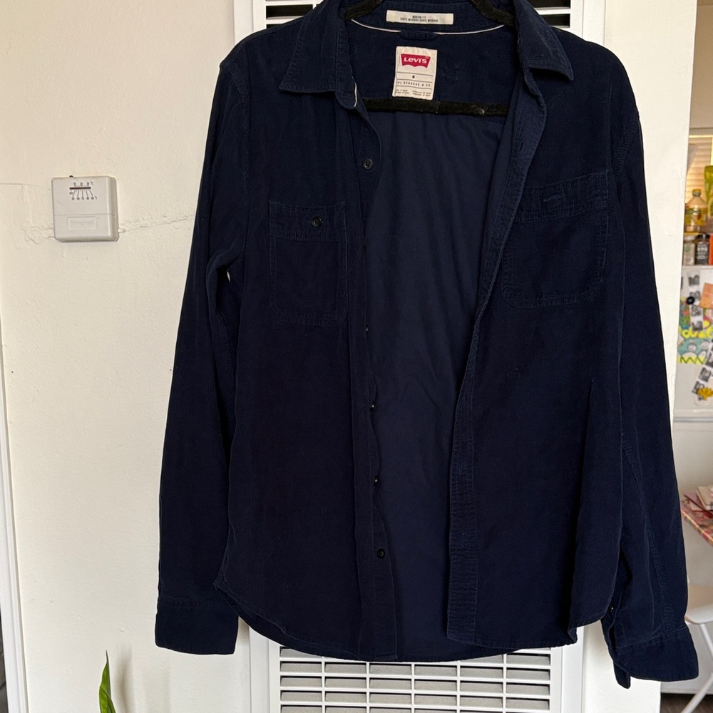 Levi's Dark Blue Corduroy Shirt